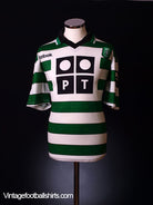 2000-01 Sporting Lisbon Home Shirt L Football Shirt