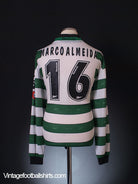 2000-01 Sporting Lisbon Player Issue Home Shirt Marco Almeida #16 XL Football Shirt