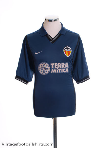 2000-01 Valencia Away Shirt M Football Shirt