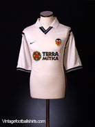 2000-01 Valencia Home Shirt XL Football Shirt