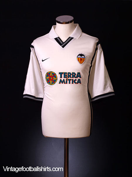 2000-01 Valencia Home Shirt XL Football Shirt