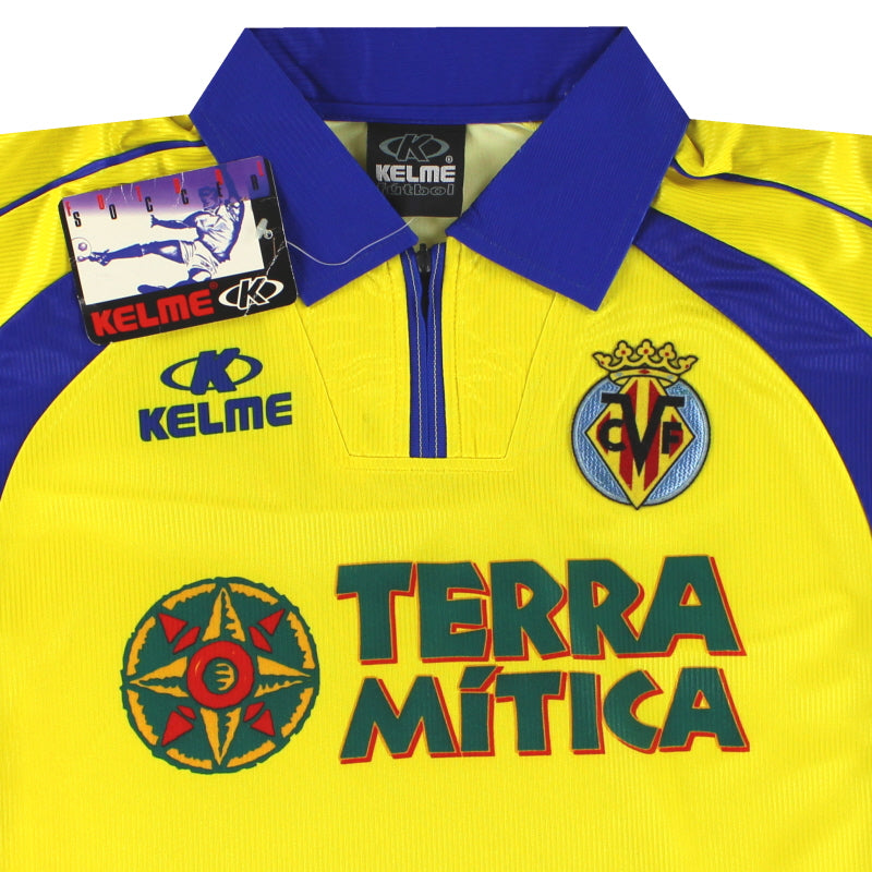 2000-01 Villarreal Kelme Home Shirt *w/tags* L 91891 | Vintage