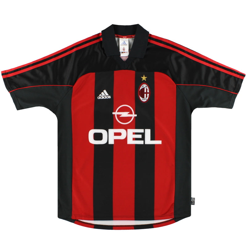2000-02 AC Milan adidas Player Issue Home Shirt #18 M Football Shirt