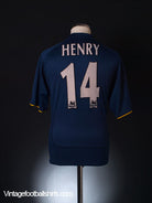 2000-02 Arsenal European Shirt Henry #14 M Football Shirt