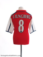 2000-02 Arsenal Home Shirt Ljungberg #8 M Football Shirt