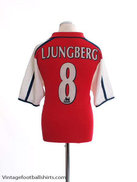2000-02 Arsenal Home Shirt Ljungberg #8 M Football Shirt
