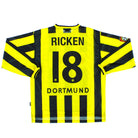 2000-02 Borussia Dortmund Home Shirt Ricken #18 L/S L Football Shirt