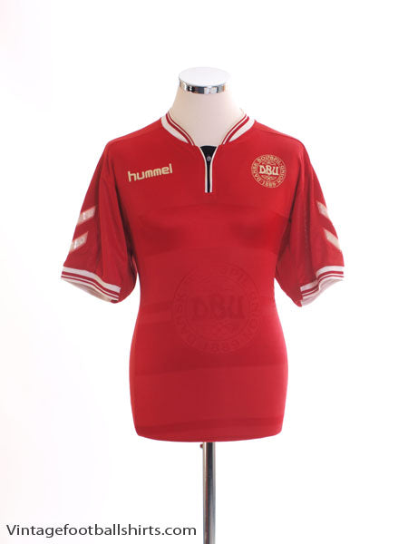 2000-02 Denmark Home Shirt L Football Shirt