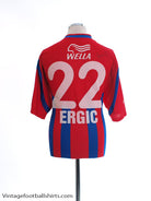 2000-02 FC Basel Signed Home Shirt Ergic #22 XL Football Shirt