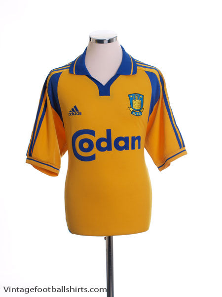 2000-02 FC Brondby Home Shirt L Football Shirt
