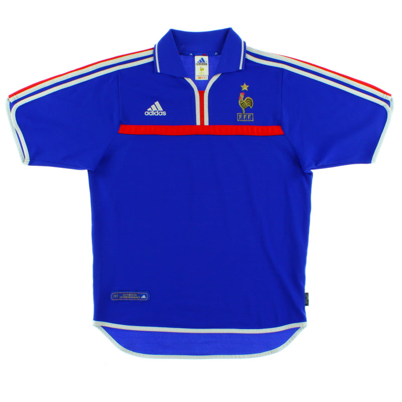 2000-02 France Home Shirt M Football Shirt