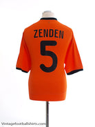 2000-02 Holland Home Shirt Zenden #5 XL Football Shirt