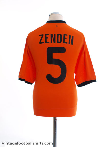 2000-02 Holland Home Shirt Zenden #5 XL Football Shirt