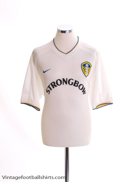 2000-02 Leeds Home Shirt L Football Shirt