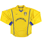 2000-02 Leeds Nike Away Shirt L/S M Football Shirt