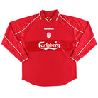 2000-02 Liverpool Reebok Home Shirt L/S *As New* L Football Shirt