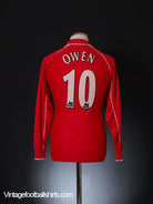2000-02 Liverpool Home Shirt Owen #10 *Mint* L/S S Football Shirt