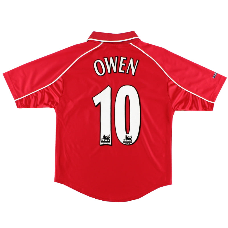 2000-02 Liverpool Home Shirt Owen #10 L.Boys Football Shirt