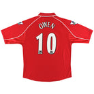 2000-02 Liverpool Reebok Home Shirt Owen #10 M Football Shirt