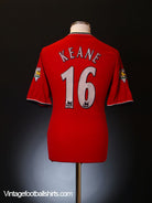 2000-02 Manchester United Home Shirt Keane #16 L Football Shirt