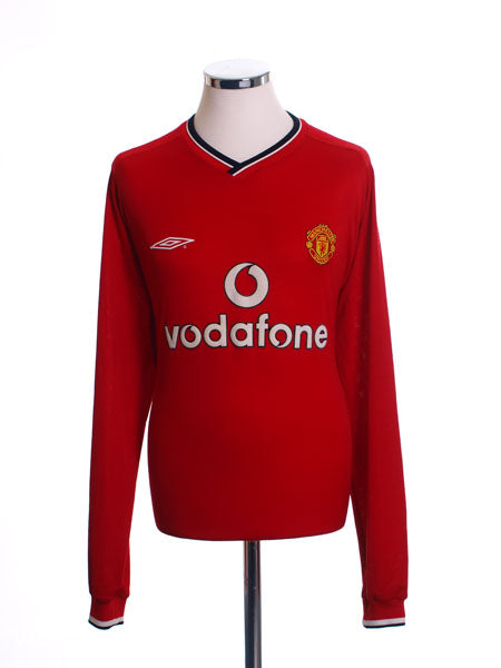 2000-02 Manchester United Home Shirt L/S XXL Football Shirt
