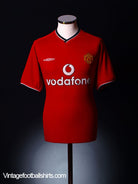 2000-02 Manchester United Home Shirt *Mint* XL Football Shirt