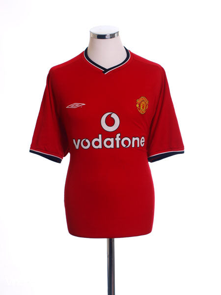 2000-02 Manchester United Home Shirt M Football Shirt