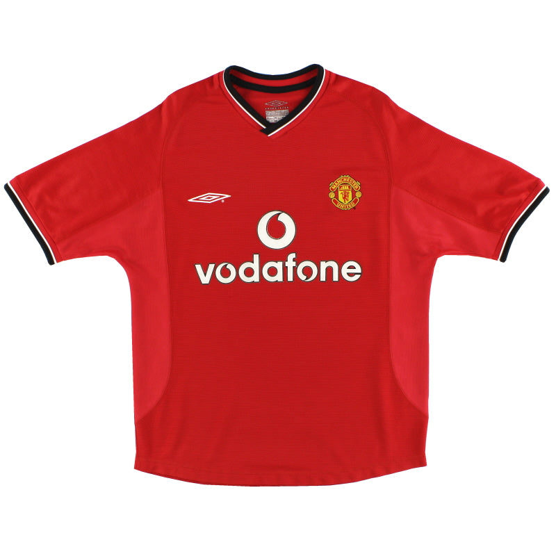 2000-02 Manchester United Home Shirt L Football Shirt