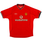 2000-02 Manchester United Umbro Home Shirt L Football Shirt