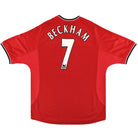 2000-02 Manchester United Umbro Home Shirt Beckham #7 L Football Shirt