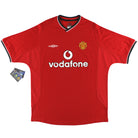 2000-02 Manchester United Umbro Home Shirt *w/tags* L Football Shirt