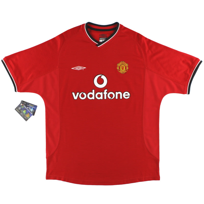 2000-02 Manchester United Umbro Home Shirt *w/tags* L Football Shirt