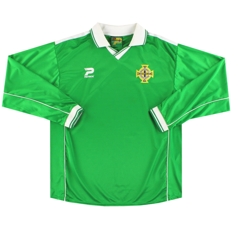 2000-02 Northern Ireland Patrick Home Shirt L/S XL | Vintage