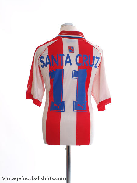 2000-02 Paraguay Home Shirt Santa Cruz #11 XL Football Shirt