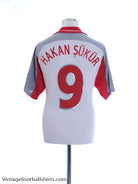 2000-02 Turkey adidas Away Shirt Hakan Sukur #9 M Football Shirt