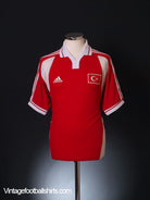 2000-02 Turkey Home Shirt S Football Shirt