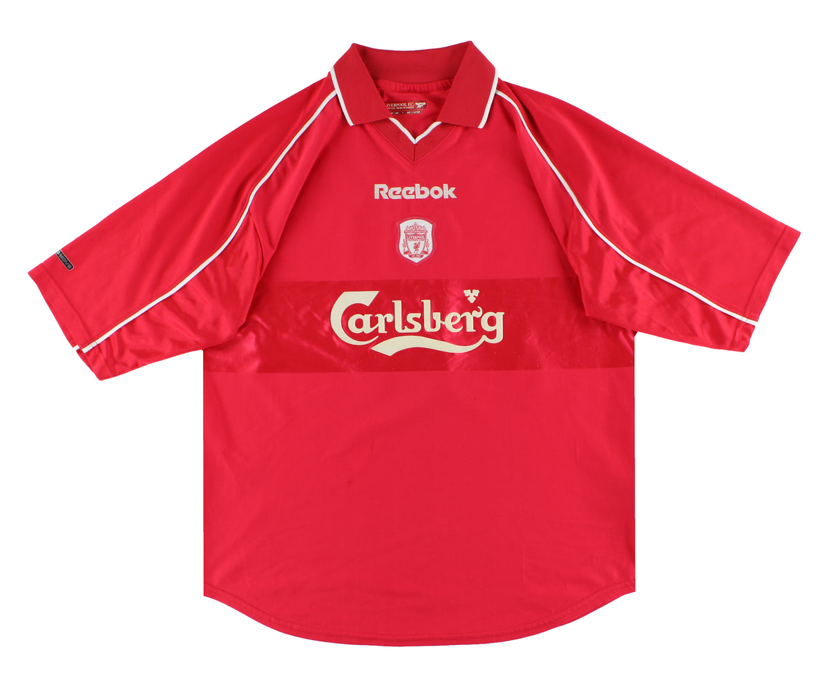 2000-02 Liverpool Reebok Home Shirt Berger #15 L