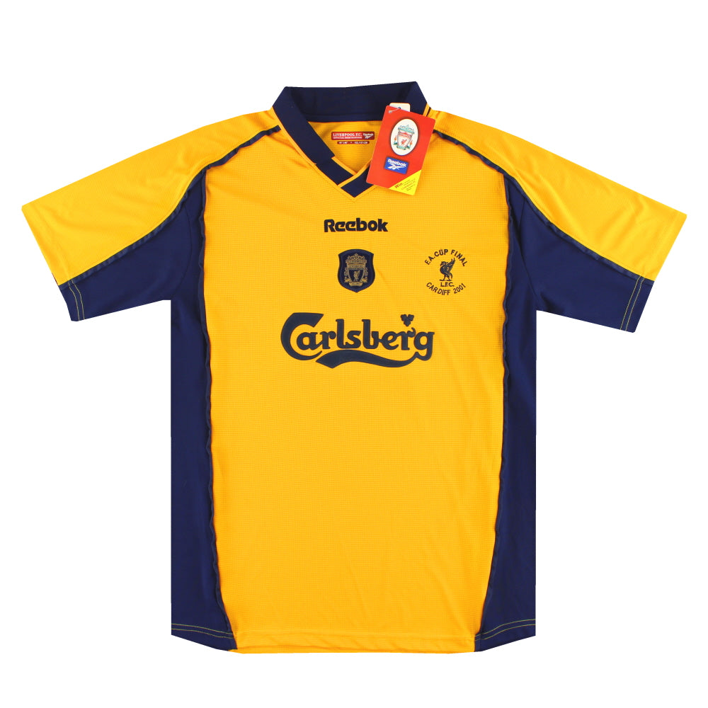 リヴァプール 00-02 アウェイ ユニフォームReebok XL ゲームシャツ 2000-02 Liverpool Reebok 'F.A Cup Final' Away Shirt *w/tags* XL