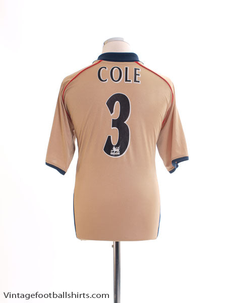 2001-02 Arsenal Away Shirt Cole #3 L Football Shirt