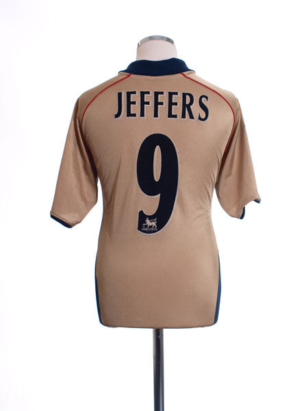 2001-02 Arsenal Away Shirt Jeffers #9 L Football Shirt