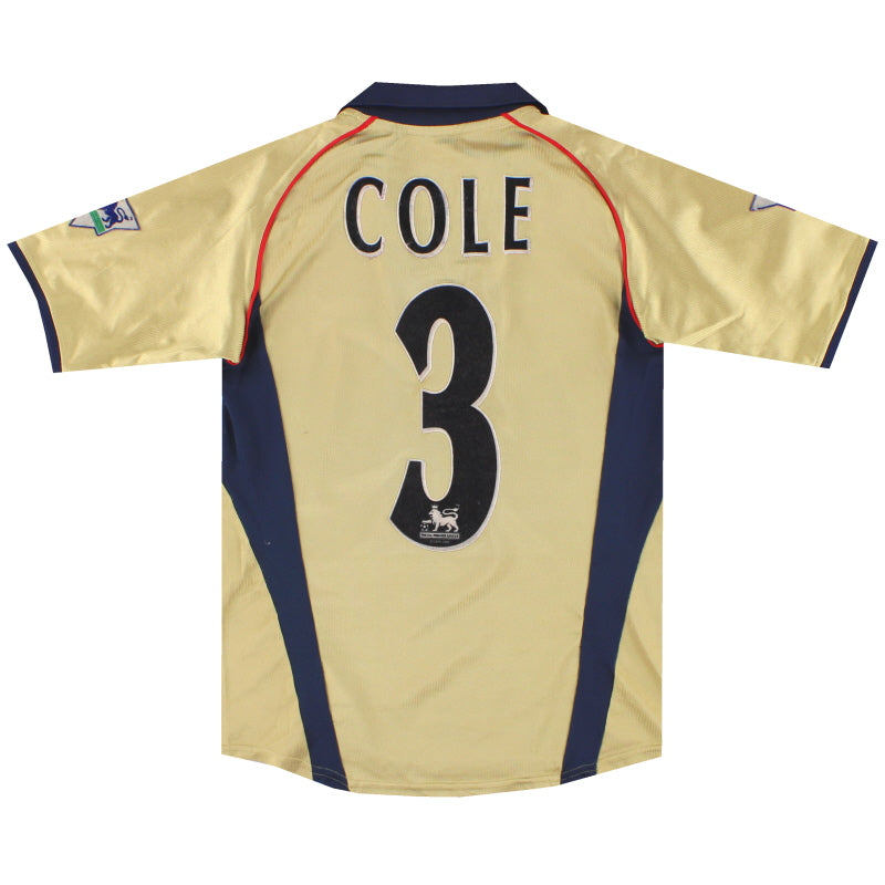 2001-02 Arsenal Nike Away Shirt Cole #3 L.Boys