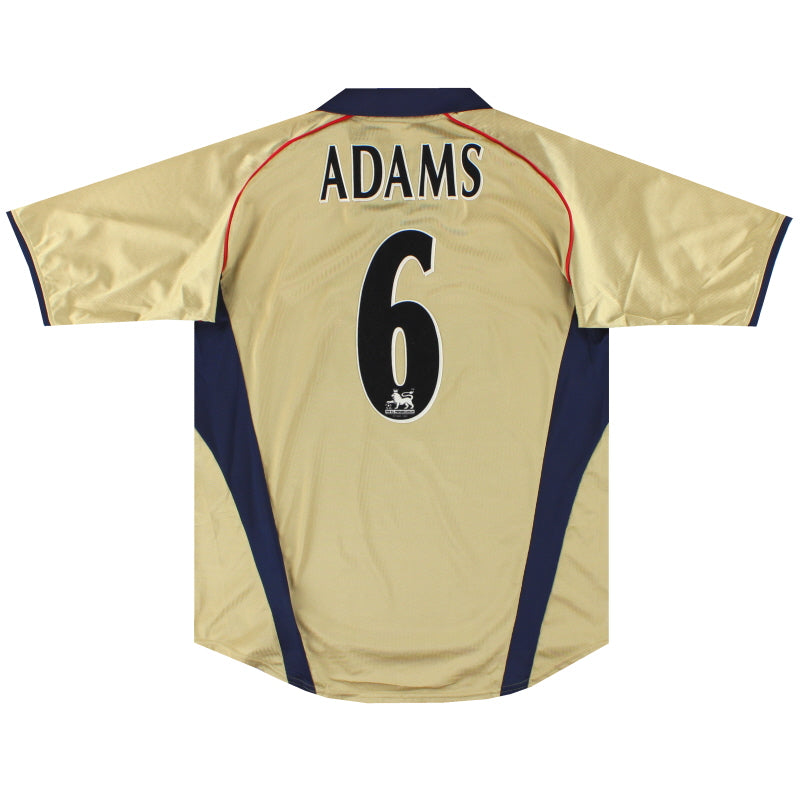2001-02 Arsenal Nike Away Shirt Adams #6 *Mint* L Football Shirt