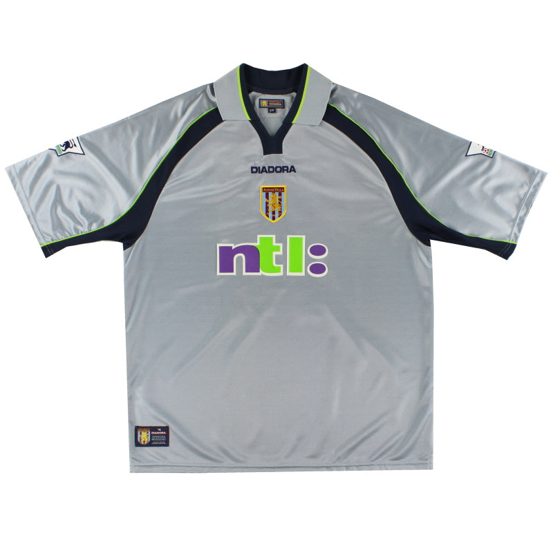 2001-02 Aston Villa Away Shirt M Football Shirt