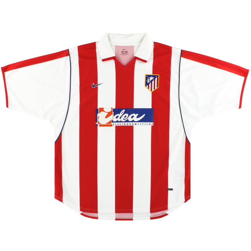 2001-02 Atletico Madrid Nike Home Shirt *Mint* XL Football Shirt