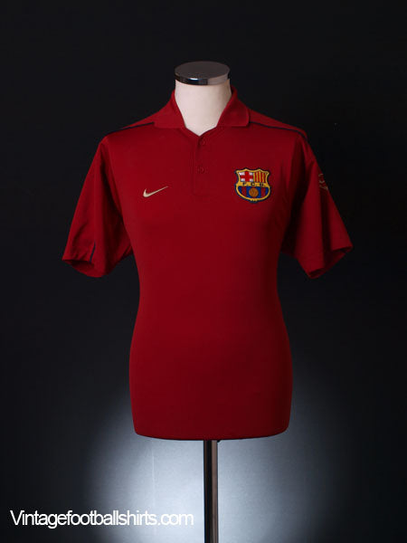 2001-02 Barcelona Polo Shirt L Polo Shirt