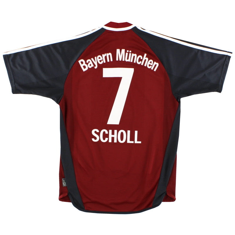2001-02 Bayern Munich Home Shirt Scholl #7 S Football Shirt