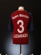2001-02 Bayern Munich Home Shirt Lizarazu #3 XL Football Shirt