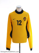2001-02 Belgium Match Issue Goalkeeper Shirt #12 XL Football Shirt