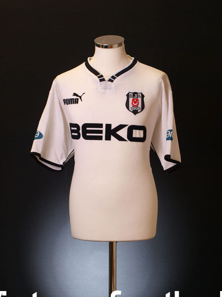 2001-02 Besiktas Home Shirt Ilhan Mansiz #17 L Football Shirt