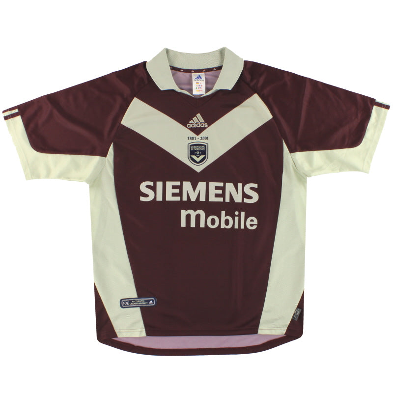 2001-02 Bordeaux adidas '120th Anniversary' Third Shirt Y Football Shirt